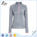 Metade Zip Exército Jersey Pullover Womens Running Wear